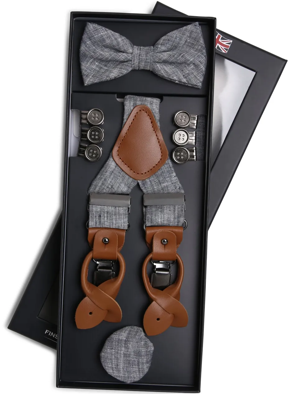 Herren Accessoire-Set aus Leinen