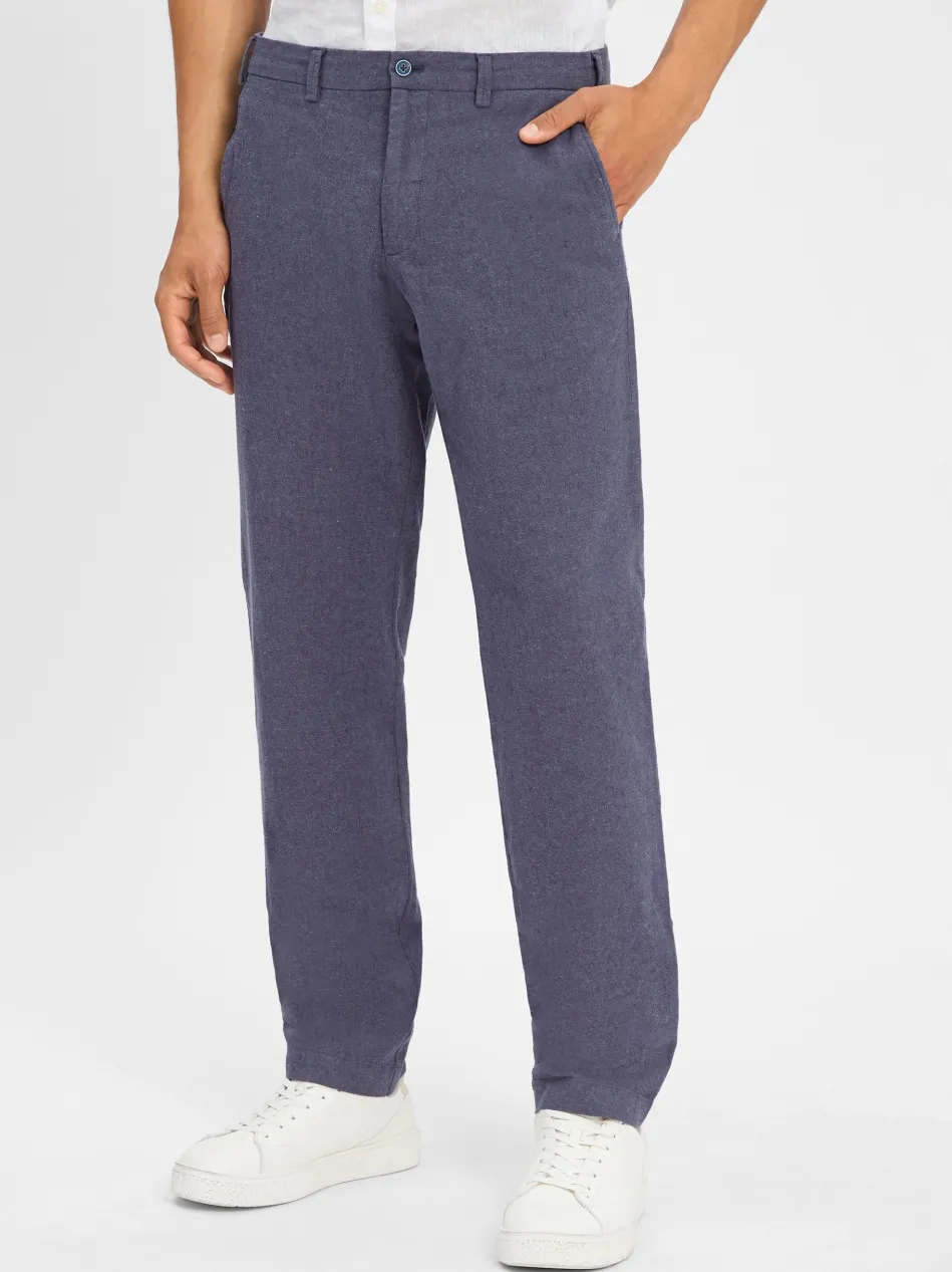 Herren Baukasten-Anzughose mit Leinen-Anteil