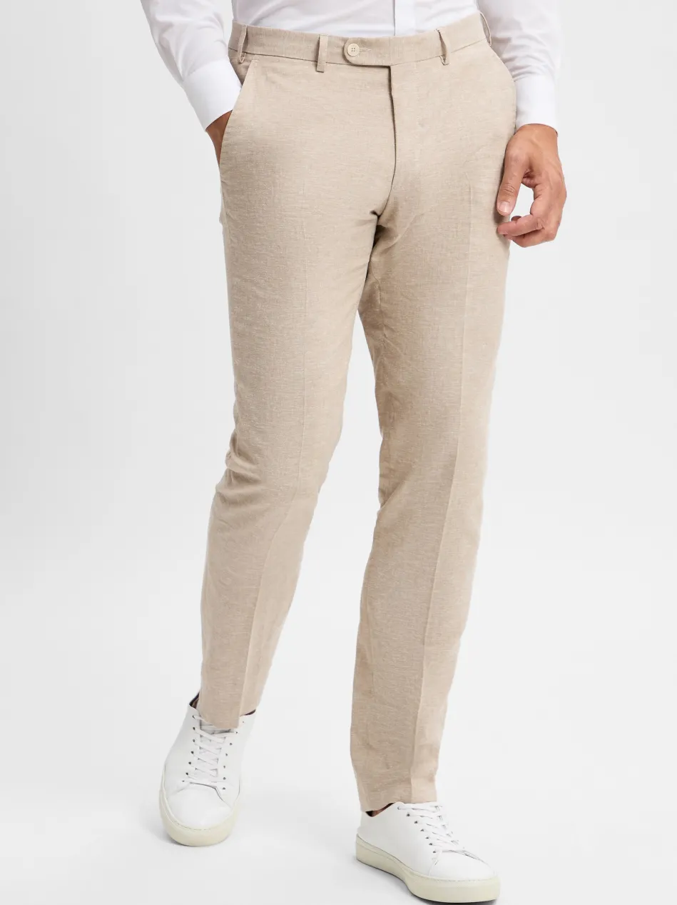 Herren Baukastenanzug-Hose mit Leinen-Anteil - Sergio