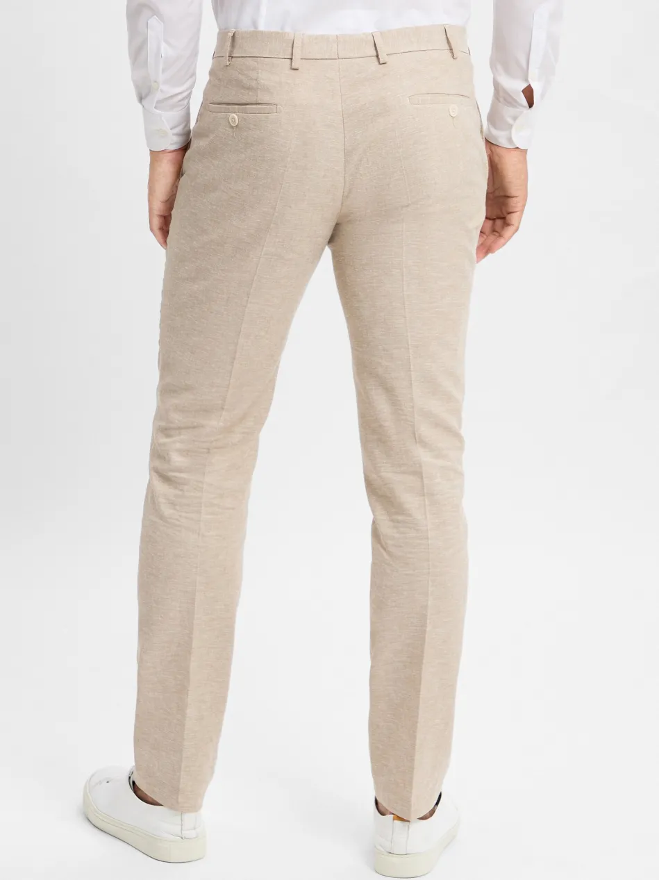 Herren Baukastenanzug-Hose mit Leinen-Anteil - Sergio