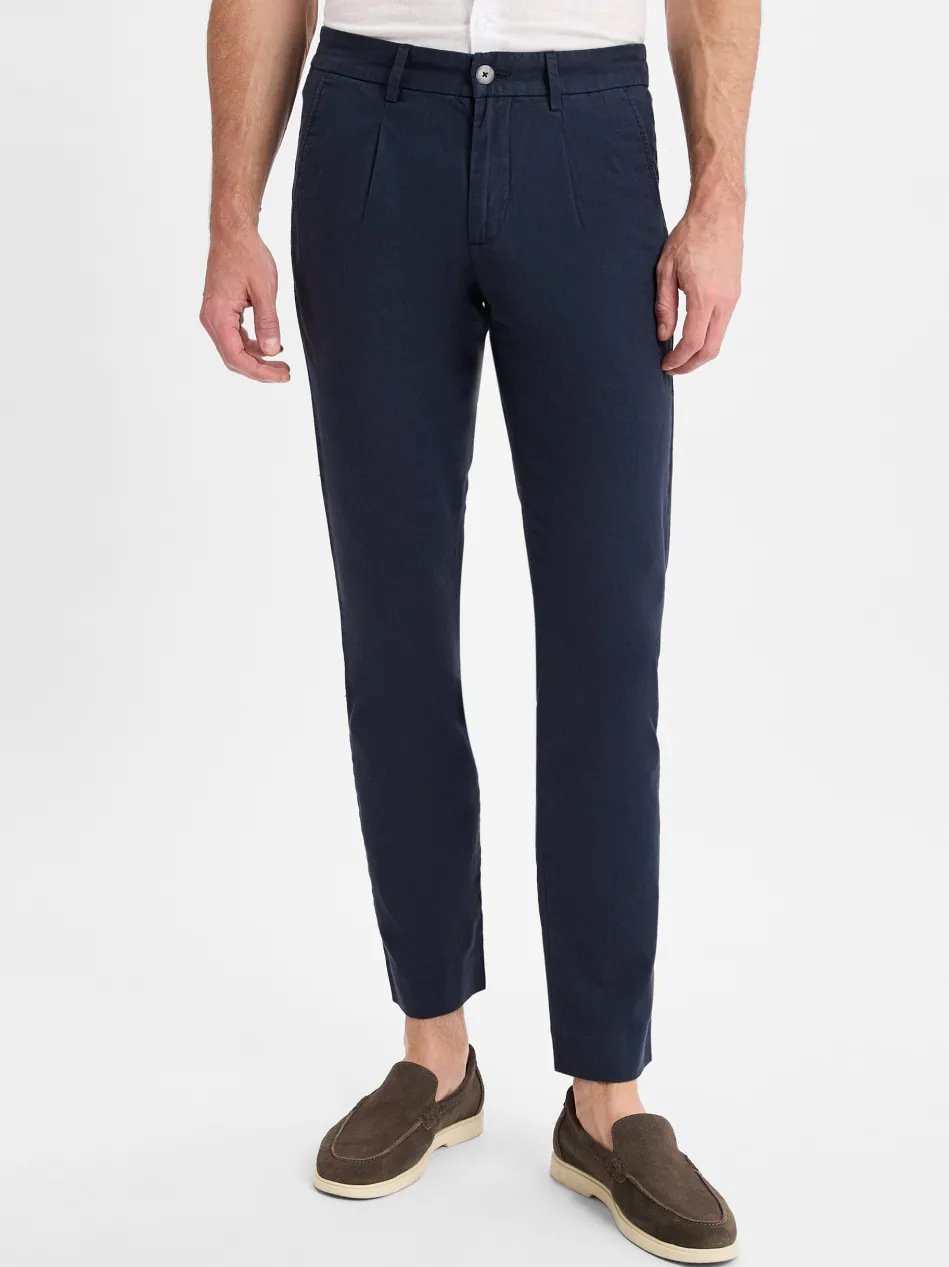 Herren Baukasten-Hose mit Leinenanteil