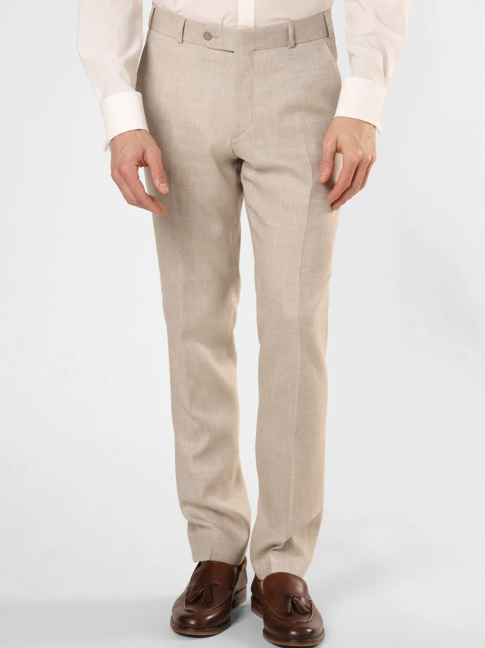 Herren Baukasten-Hose mit Leinen- und Seiden-Anteil