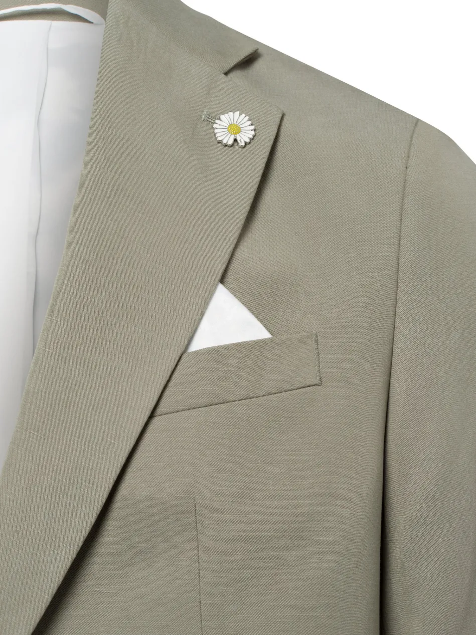 Herren Baukasten-Sakko mit Leinen-Anteil - Brick