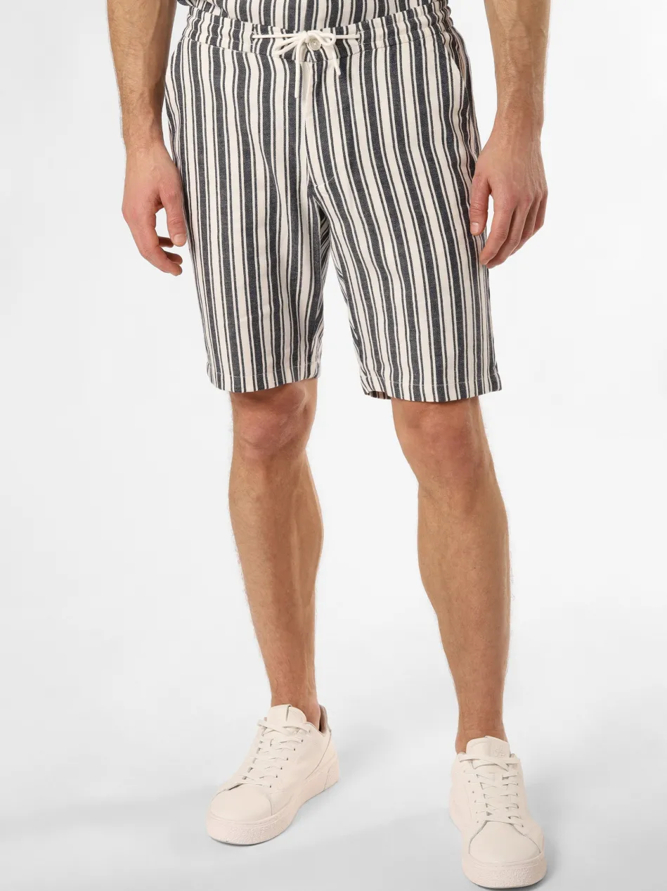 Herren Baukasten-Shorts mit Leinen-Anteil - Cox