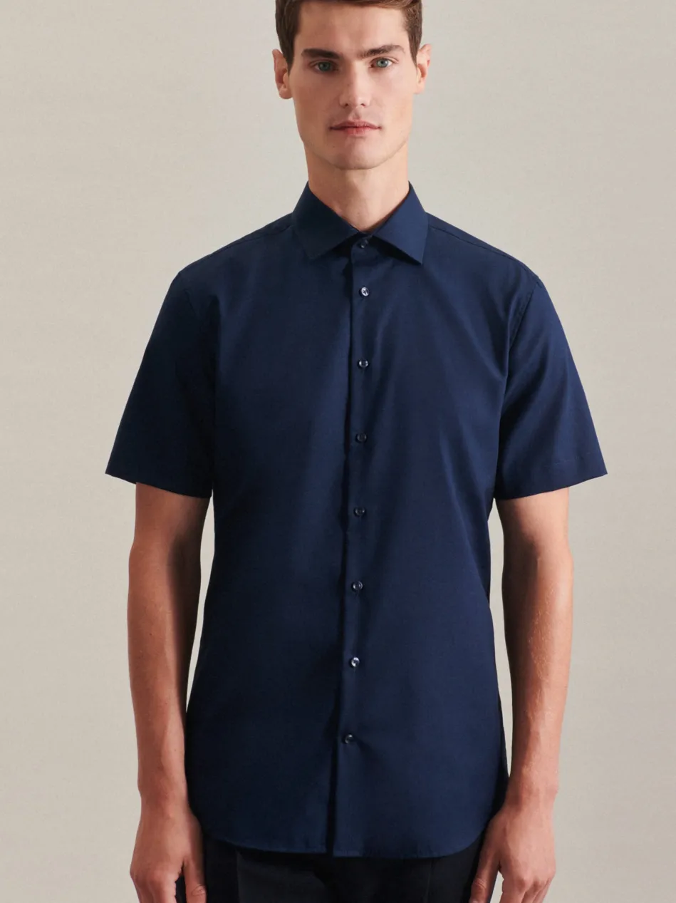 Herren Business Hemd - Slim Kurzarm