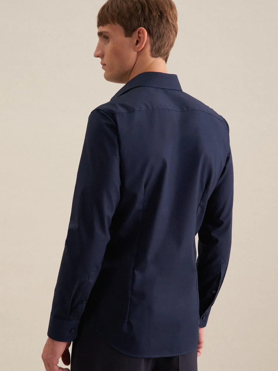 Herren Business Hemd - Shaped 1/1 Extra lang