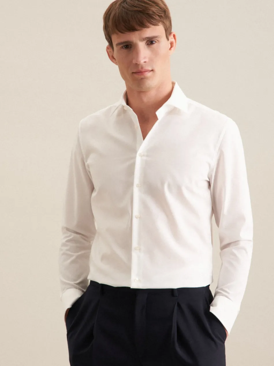 Herren Business Hemd - Slim Langarm