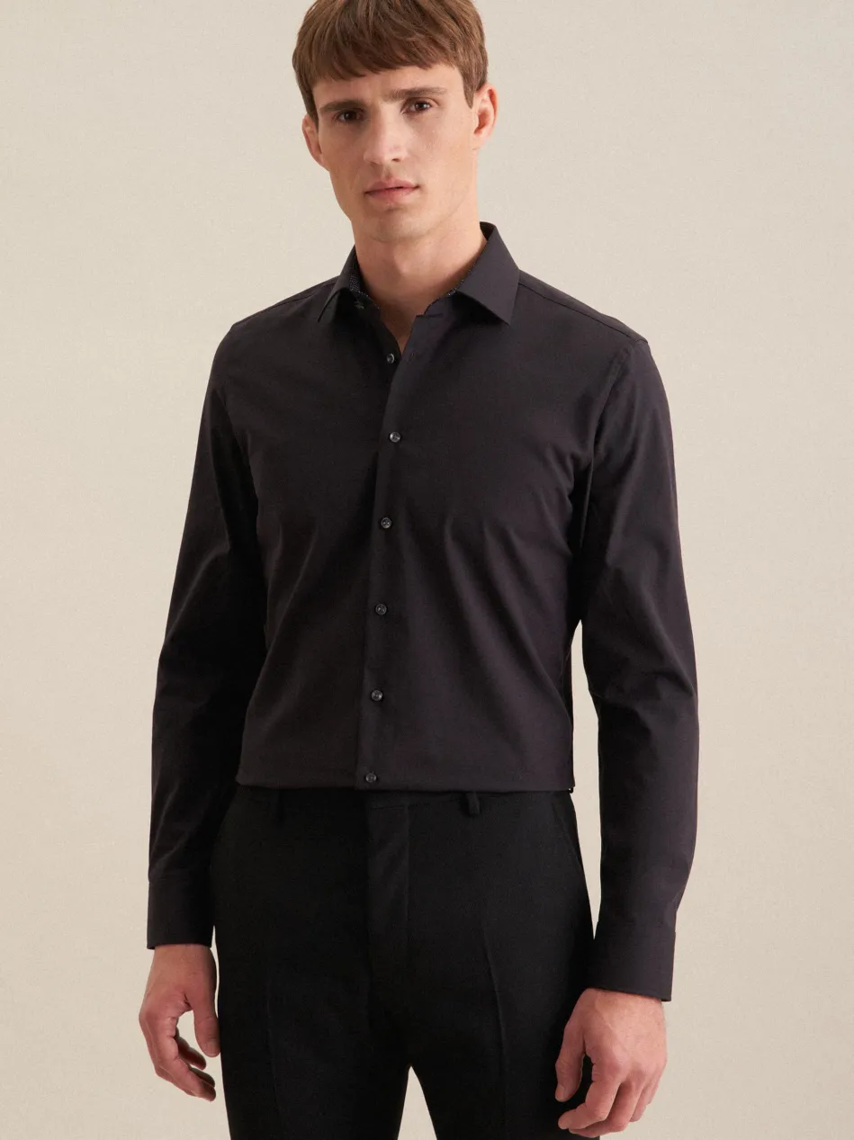 Herren Business Hemd - Shaped 1/1 Extra lang