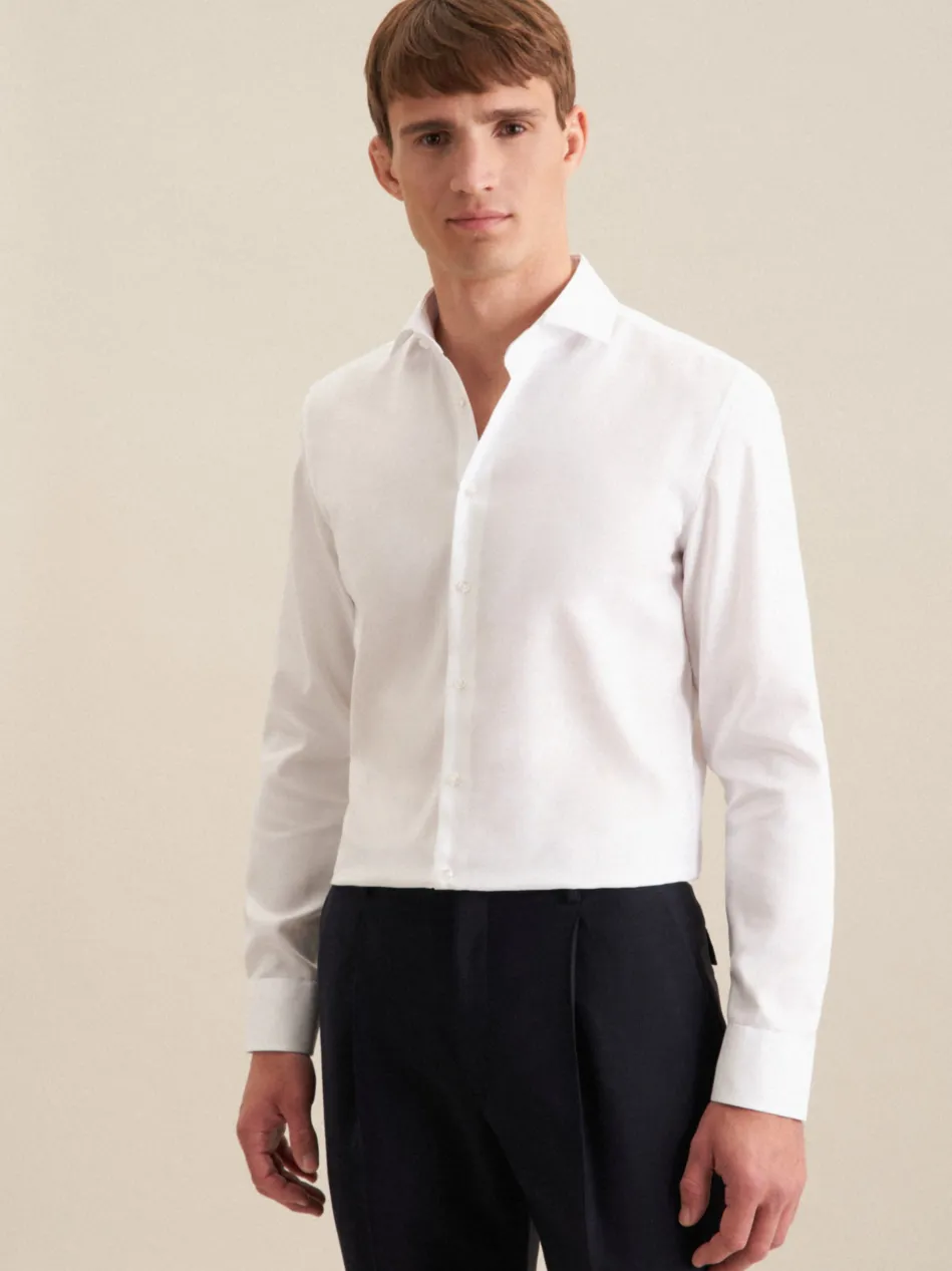 Herren Business Hemd - Slim Langarm