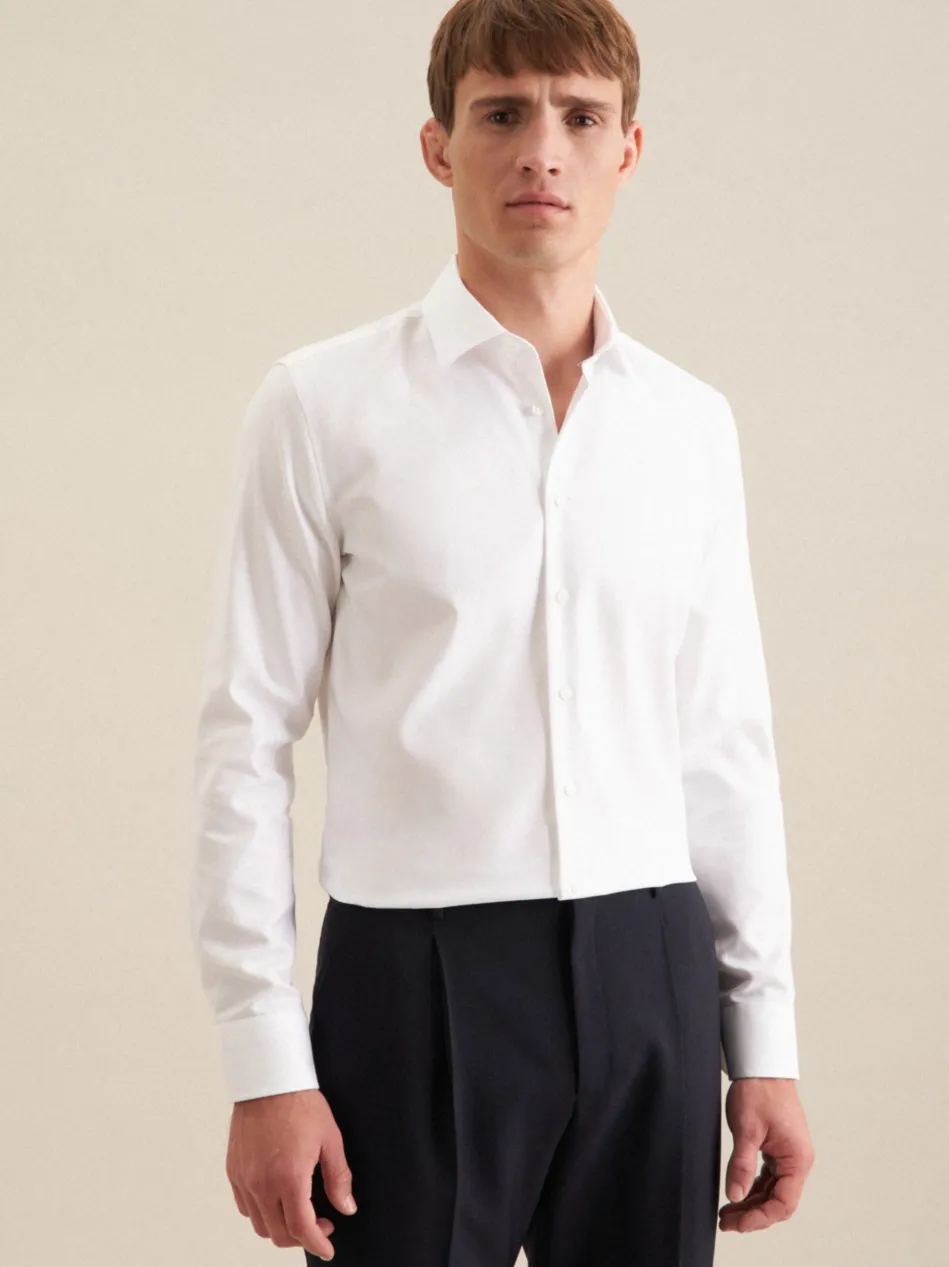 Herren Business Hemd - Slim Langarm