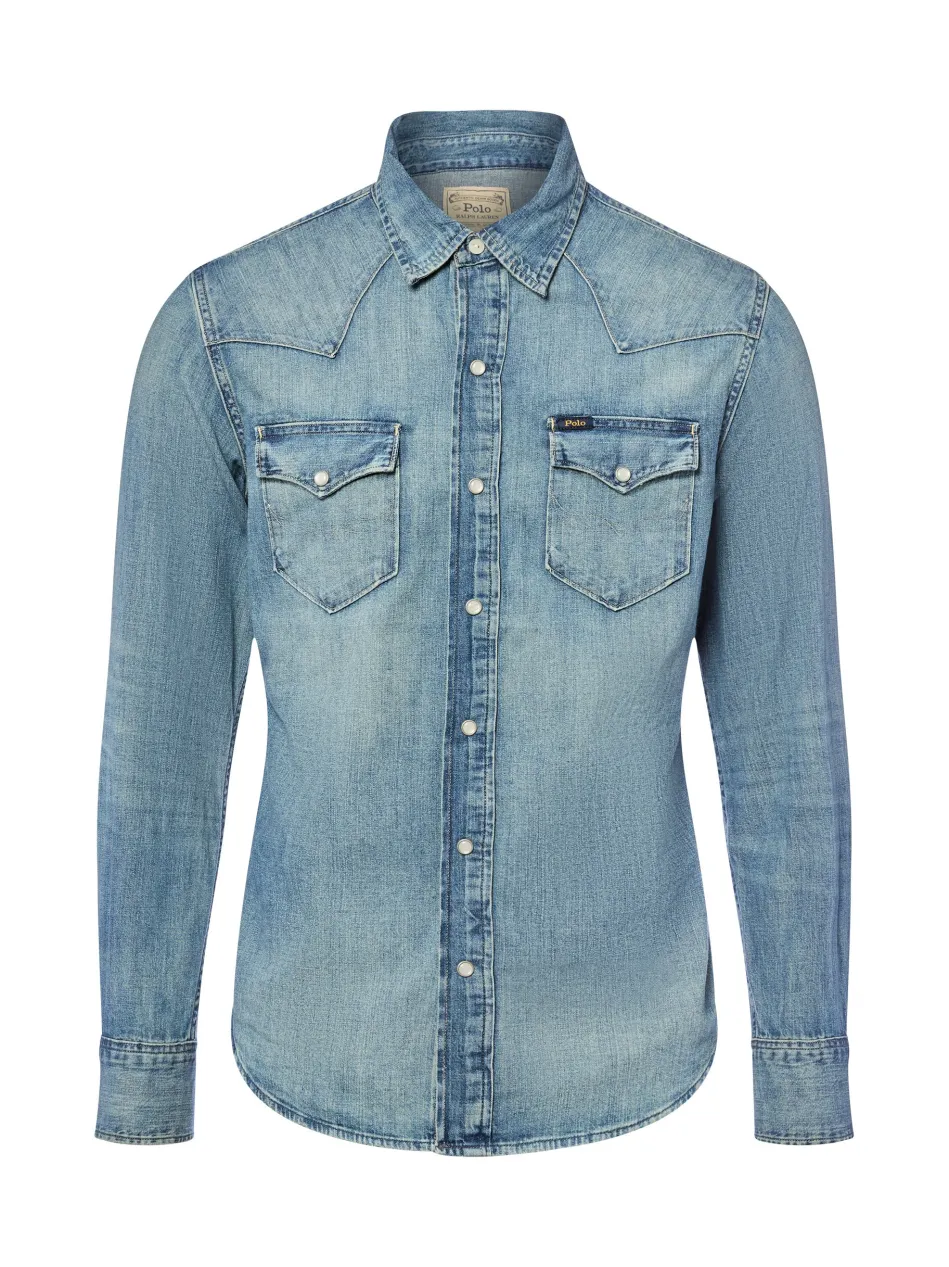 Herren Jeanshemd
