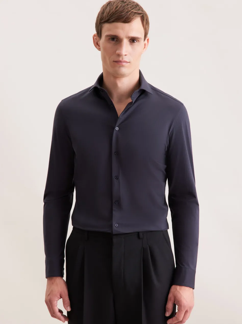 Herren Jerseyhemd - Slim 1/1