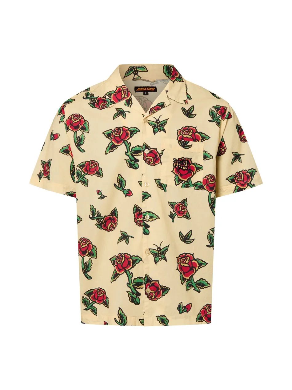 Herren Kurzarmhemd - Flash Roses