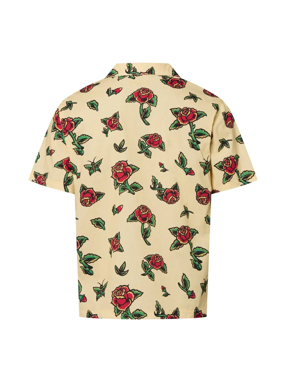 Herren Kurzarmhemd - Flash Roses