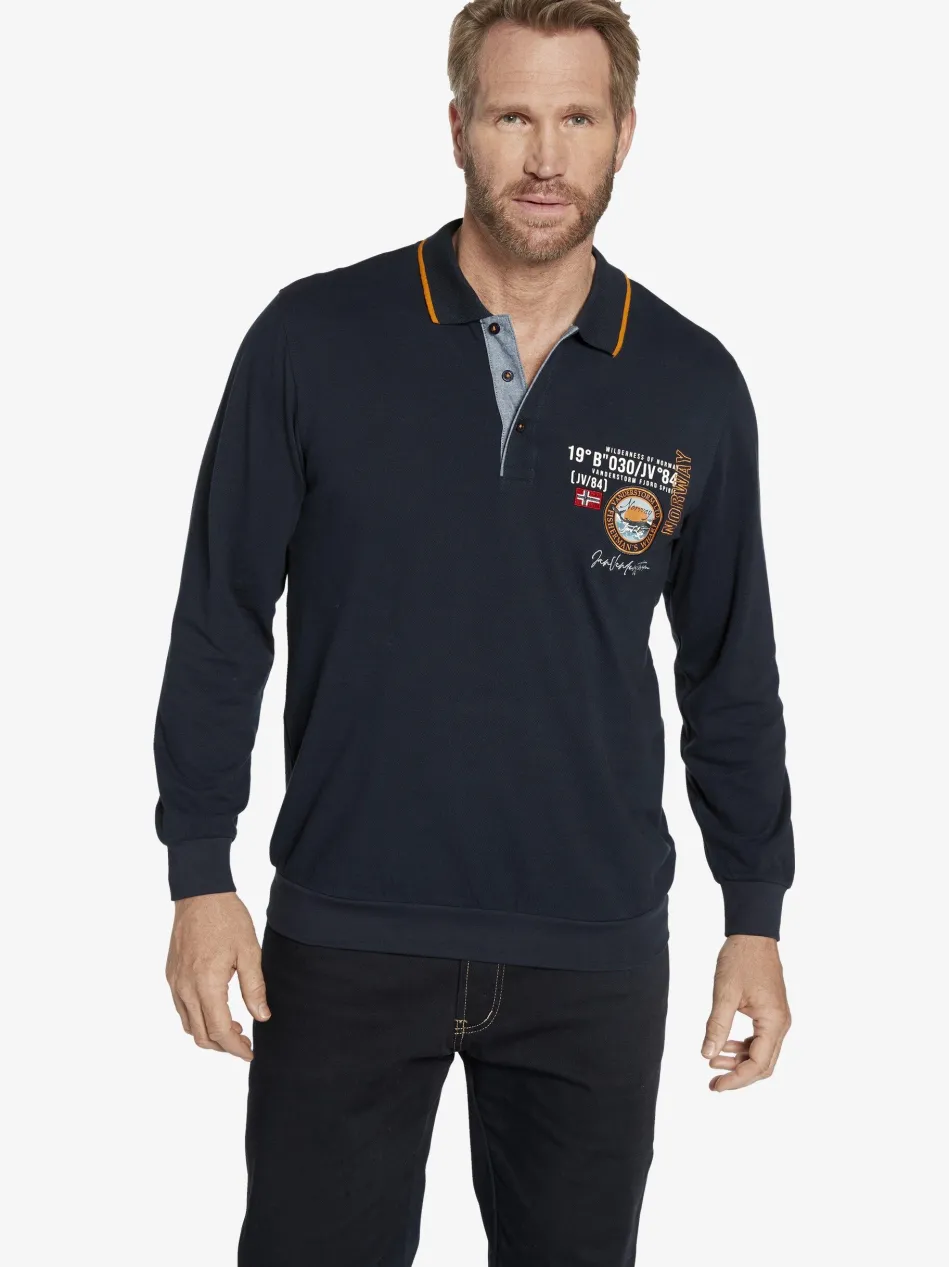 Herren Langarm-Poloshirt - LOKI