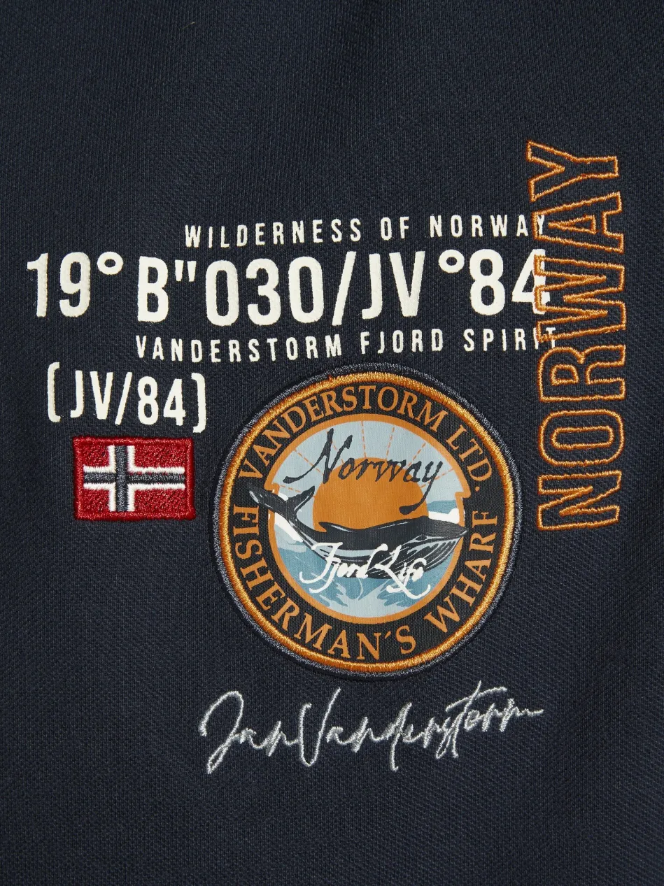 Herren Langarm-Poloshirt - LOKI