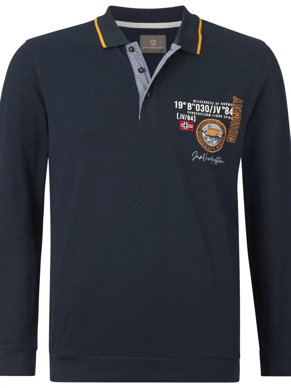 Herren Langarm-Poloshirt - LOKI