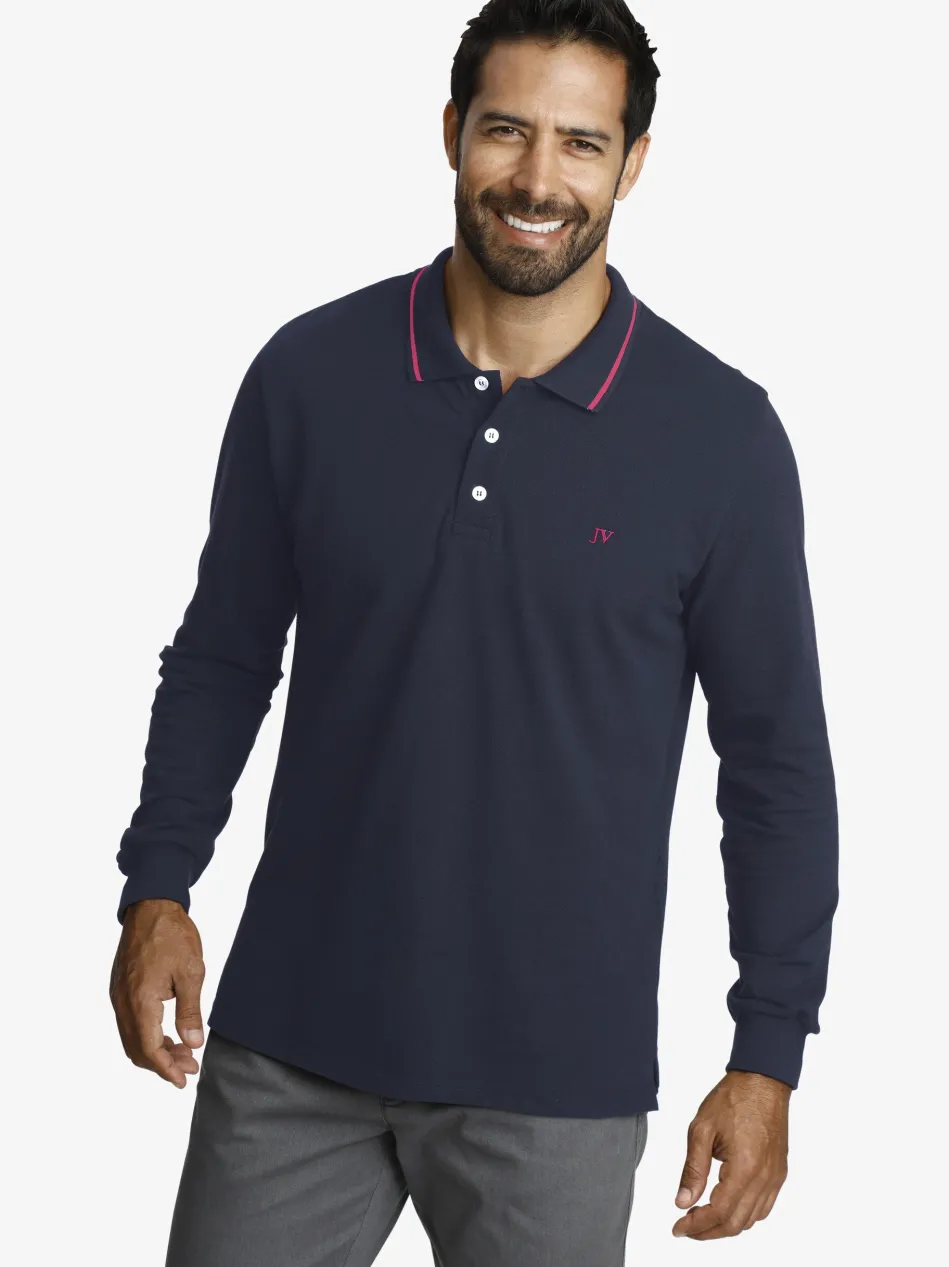 Herren Langarm-Poloshirt - ELLIS