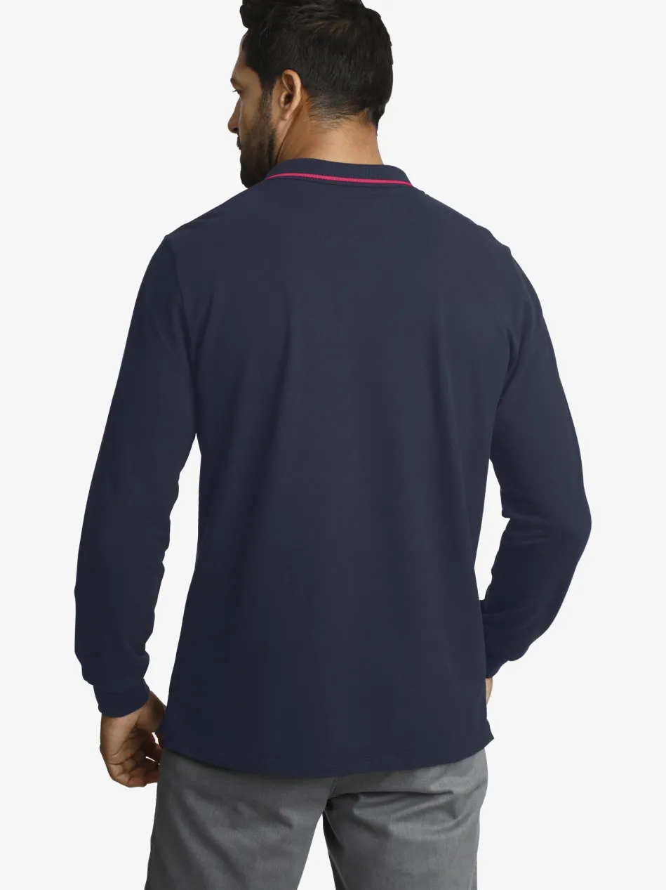 Herren Langarm-Poloshirt - ELLIS