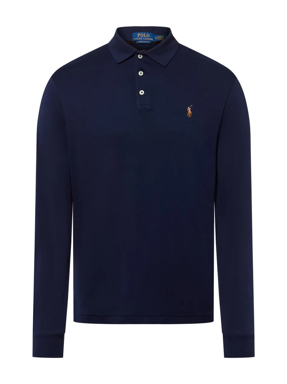 Herren Langarm-Poloshirt