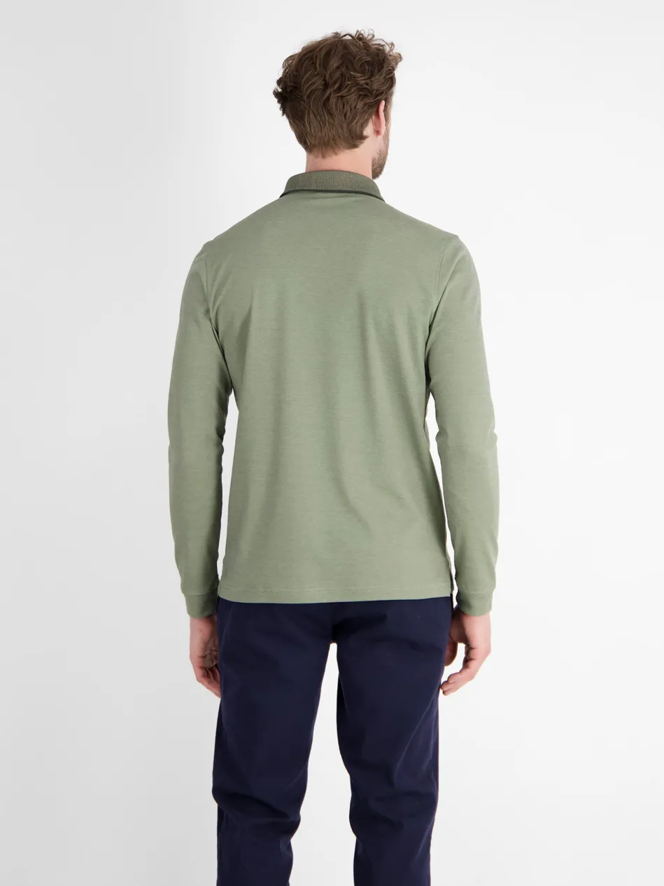 Herren Langarm-Poloshirt
