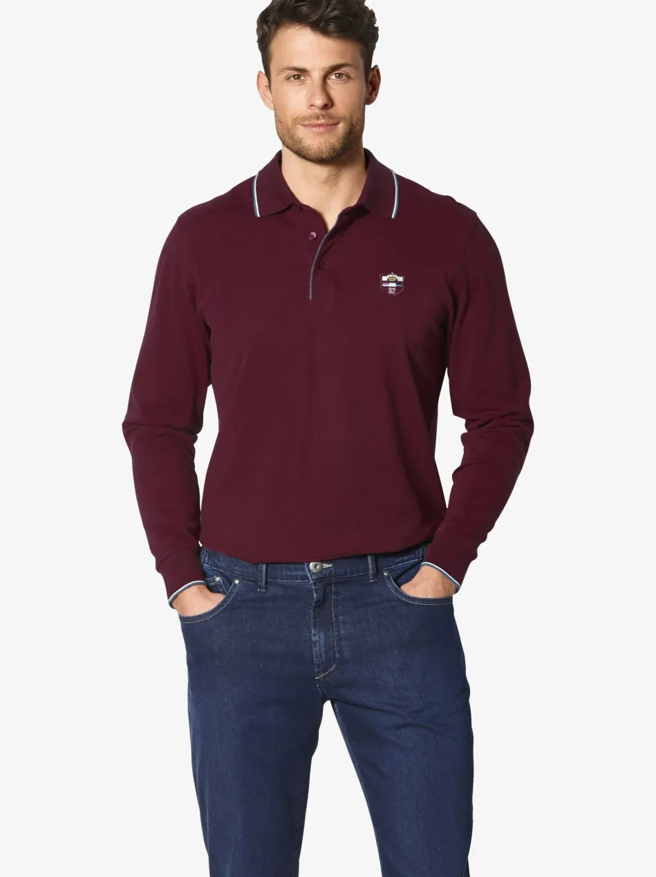Herren Langarm-Poloshirt - MILANVETZO