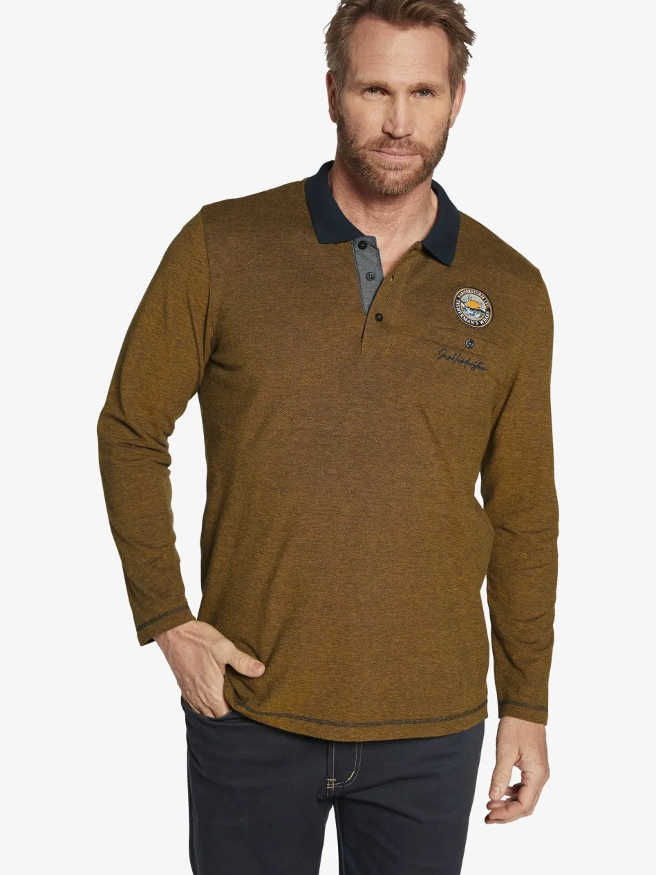 Herren Langarm-Poloshirt - JUHANI