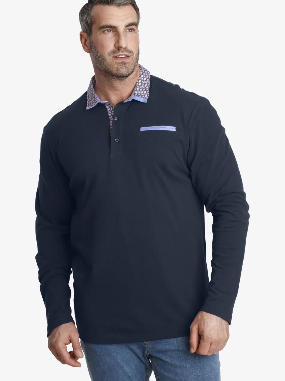 Herren Langarm-Poloshirt - EARL CHAD