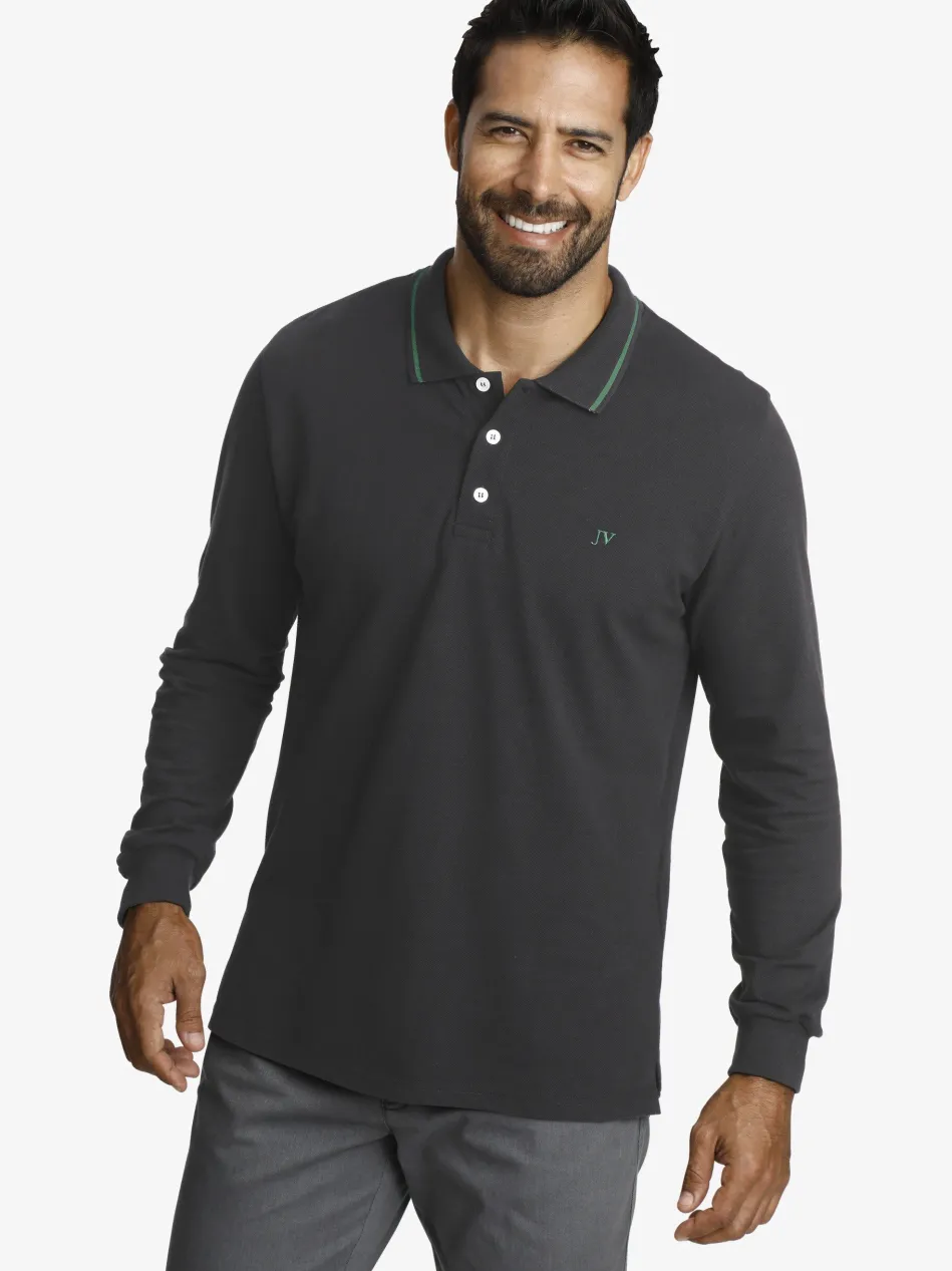 Herren Langarm-Poloshirt - ELLIS