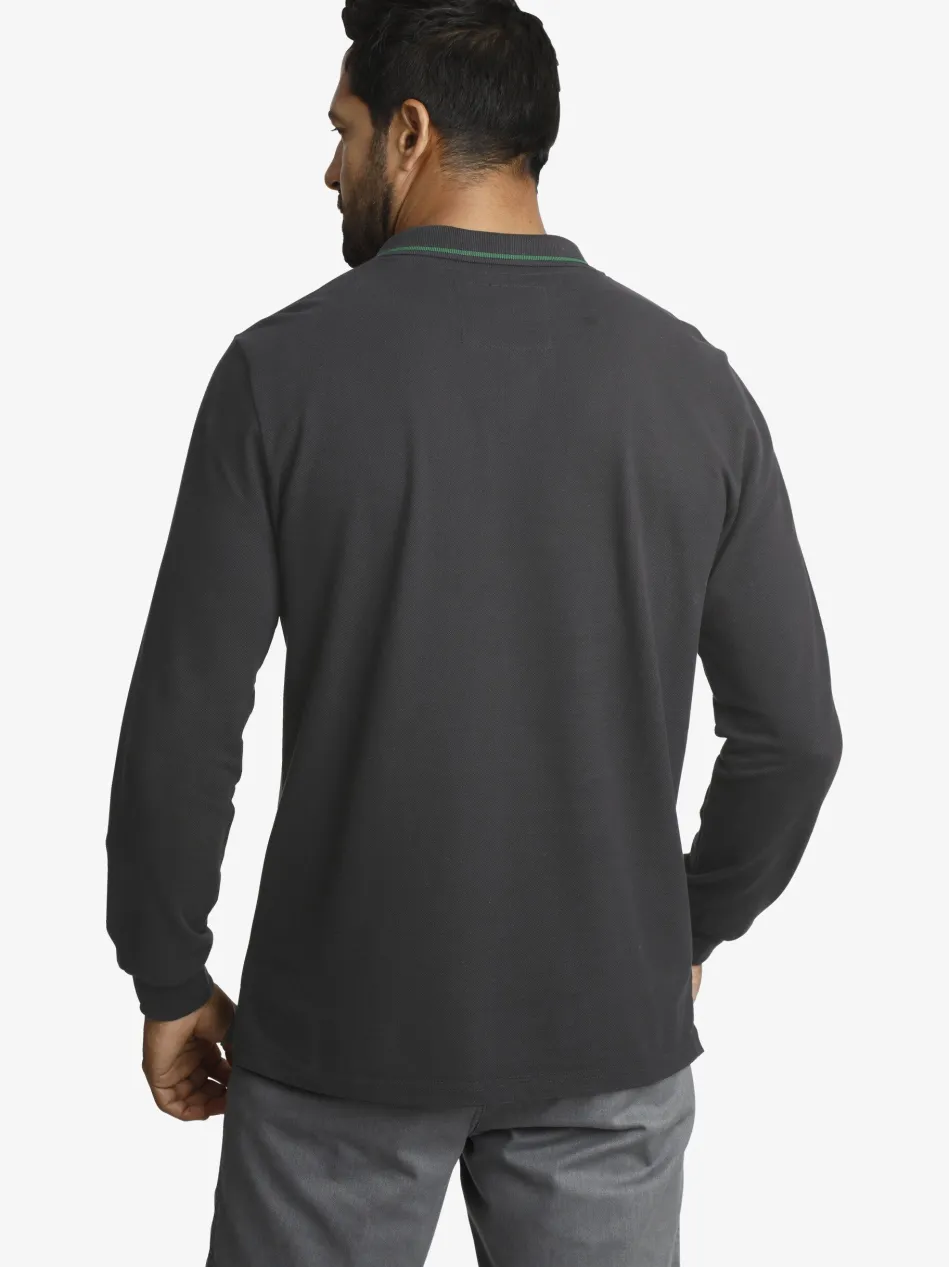 Herren Langarm-Poloshirt - ELLIS