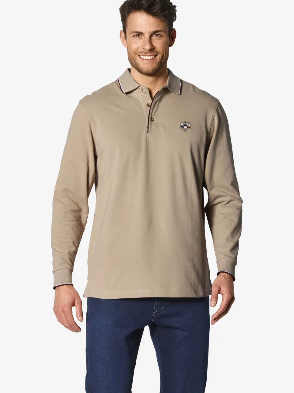 Herren Langarm-Poloshirt - MILANVETZO