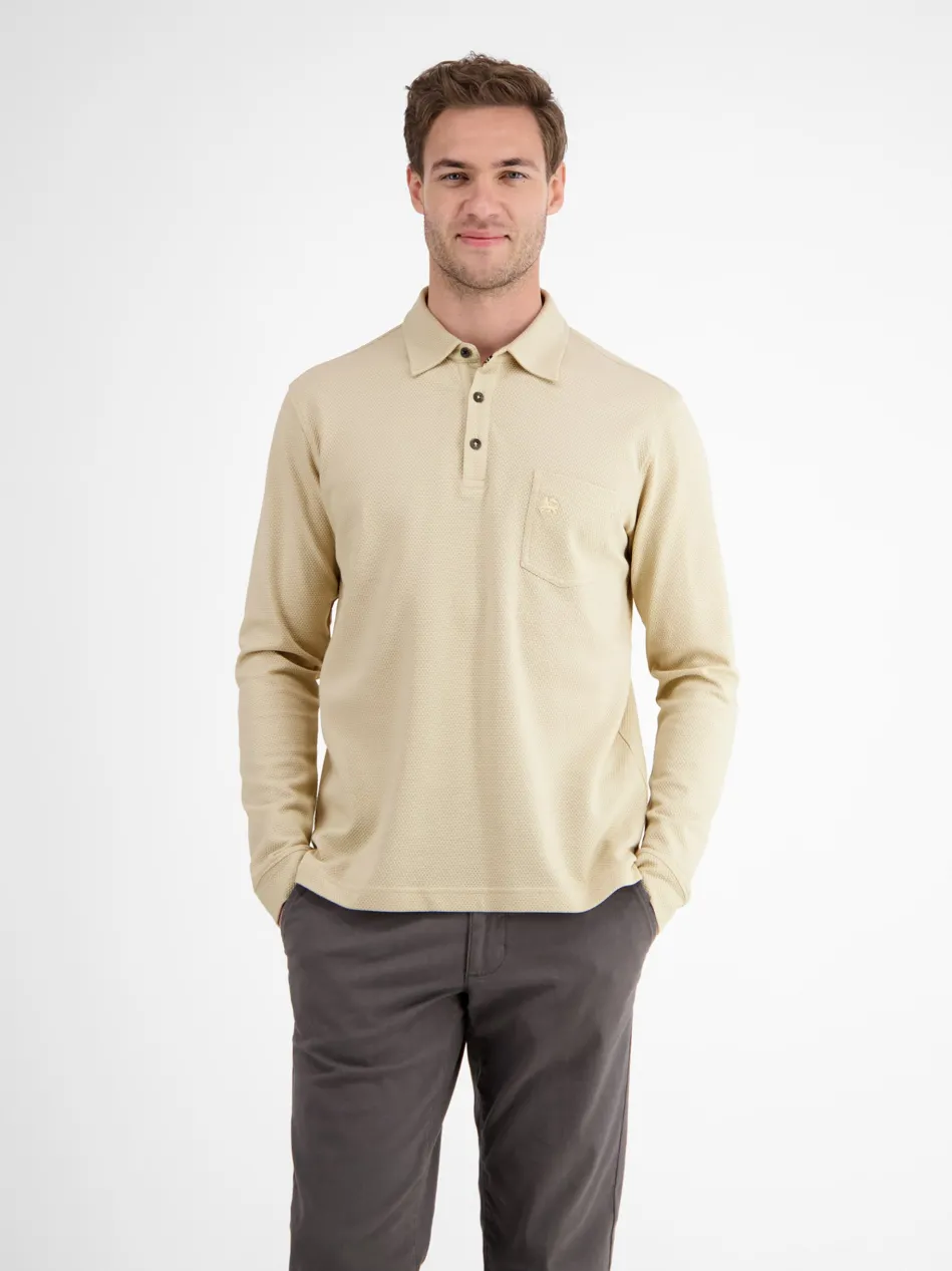 Herren Langarm-Poloshirt