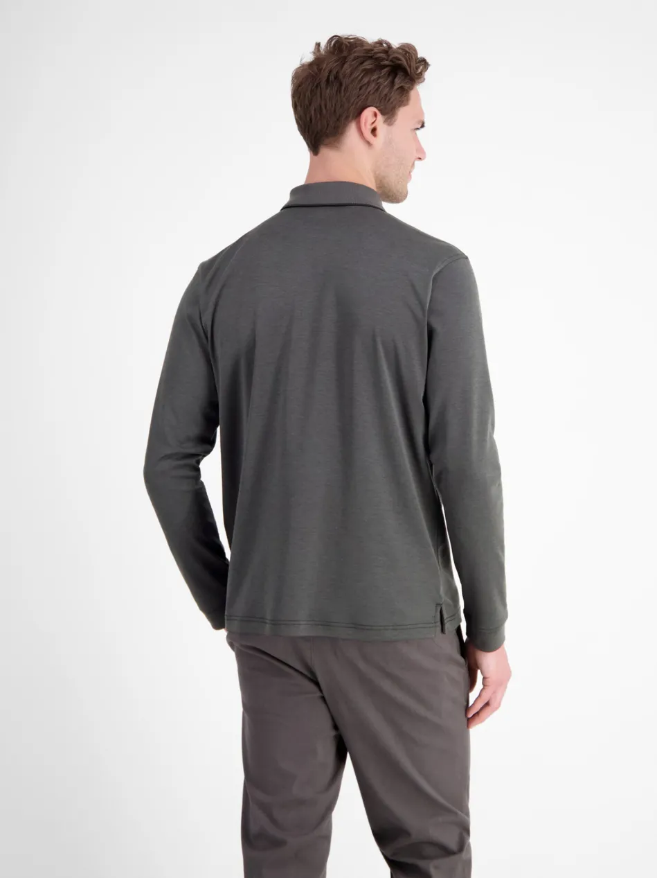 Herren Langarm-Poloshirt