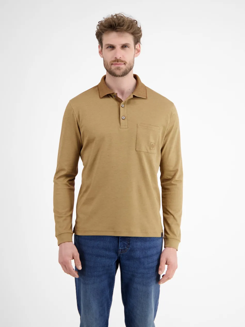 Herren Langarm-Poloshirt