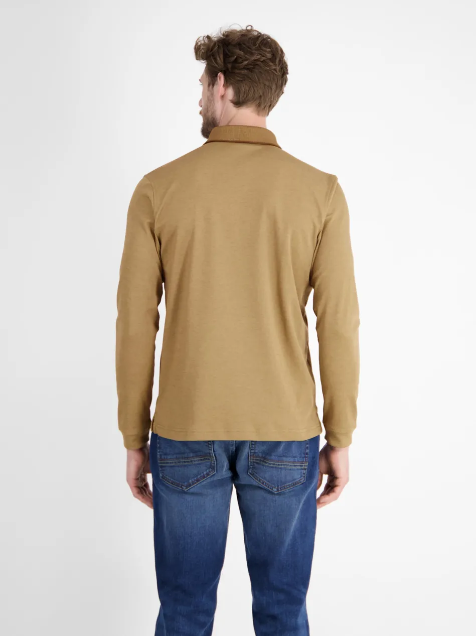 Herren Langarm-Poloshirt