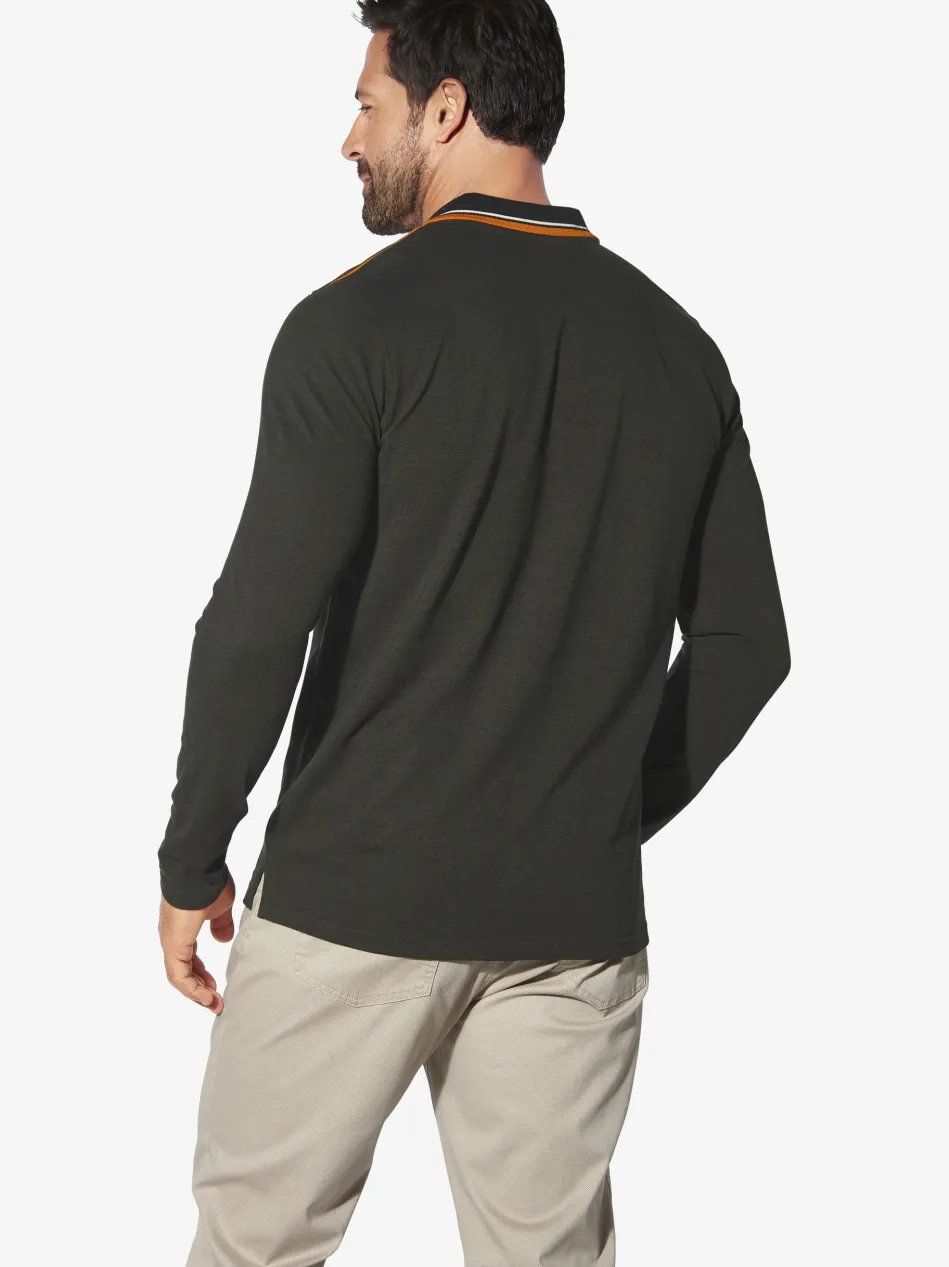Herren Langarm-Poloshirt - ERIKELL
