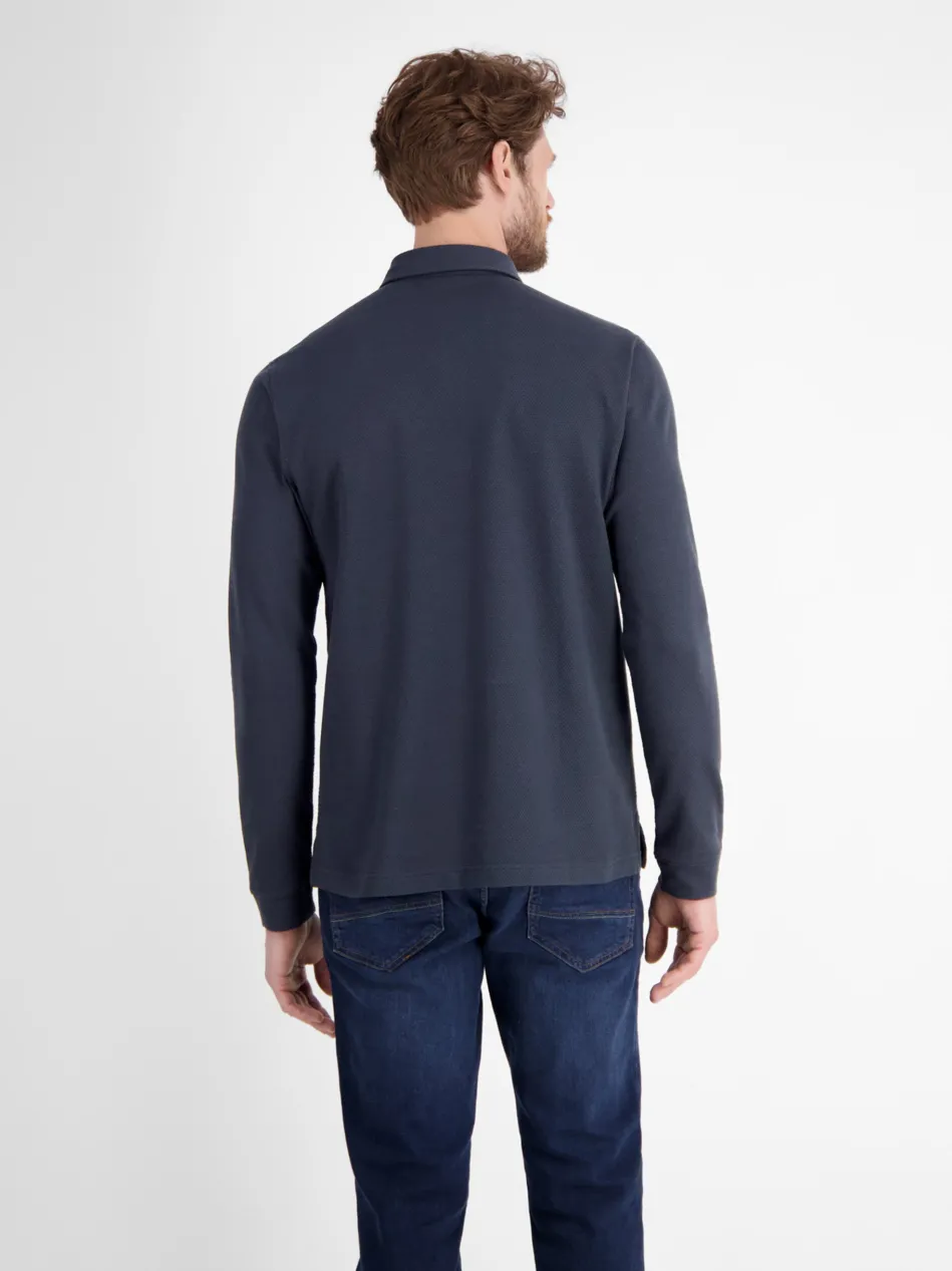 Herren Langarm-Poloshirt