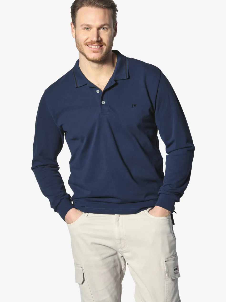 Herren Langarm-Poloshirt - ELLIS