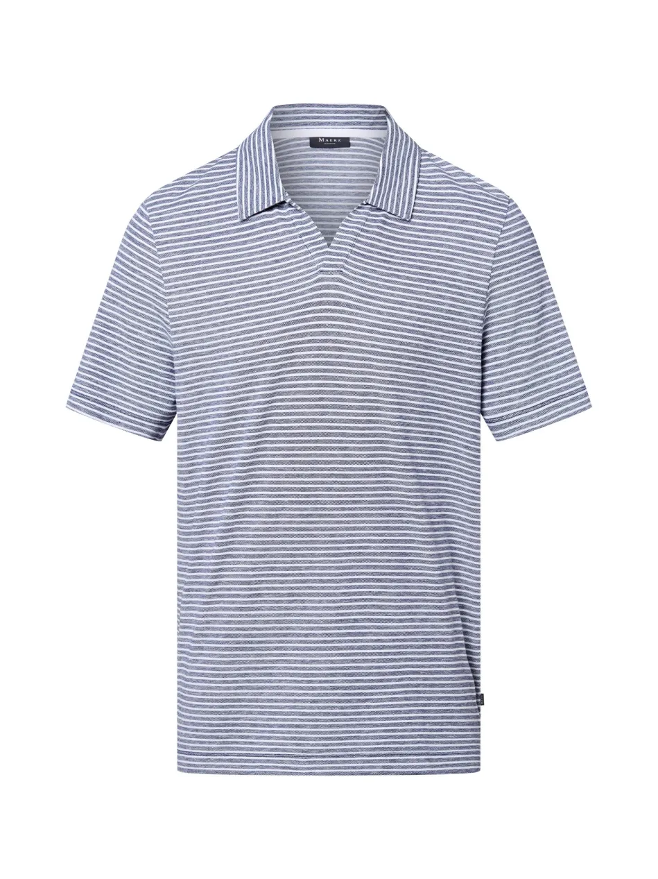 Herren Poloshirt mit Leinen-Anteil