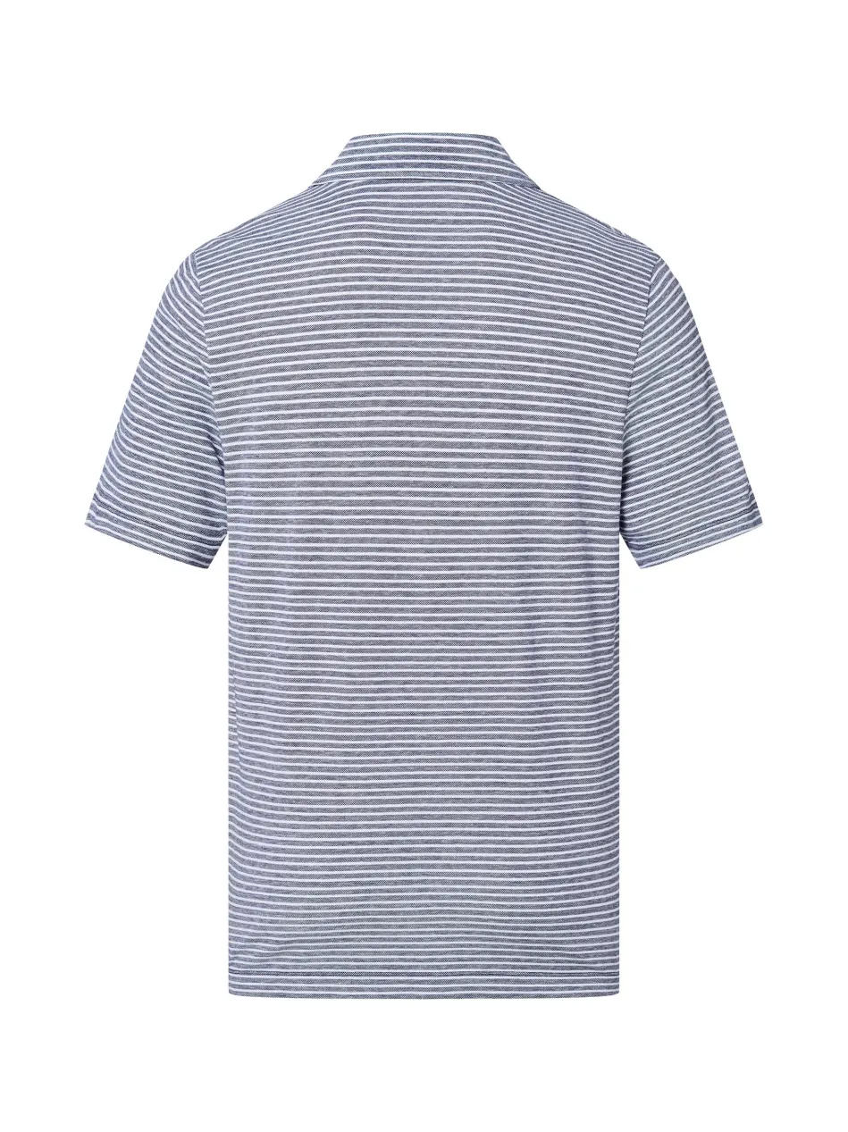 Herren Poloshirt mit Leinen-Anteil