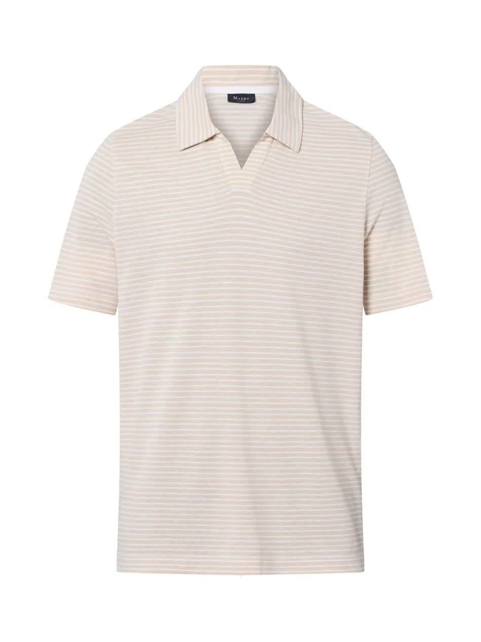 Herren Poloshirt mit Leinen-Anteil