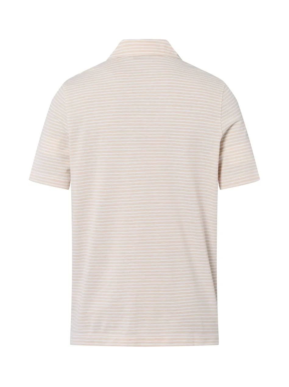 Herren Poloshirt mit Leinen-Anteil