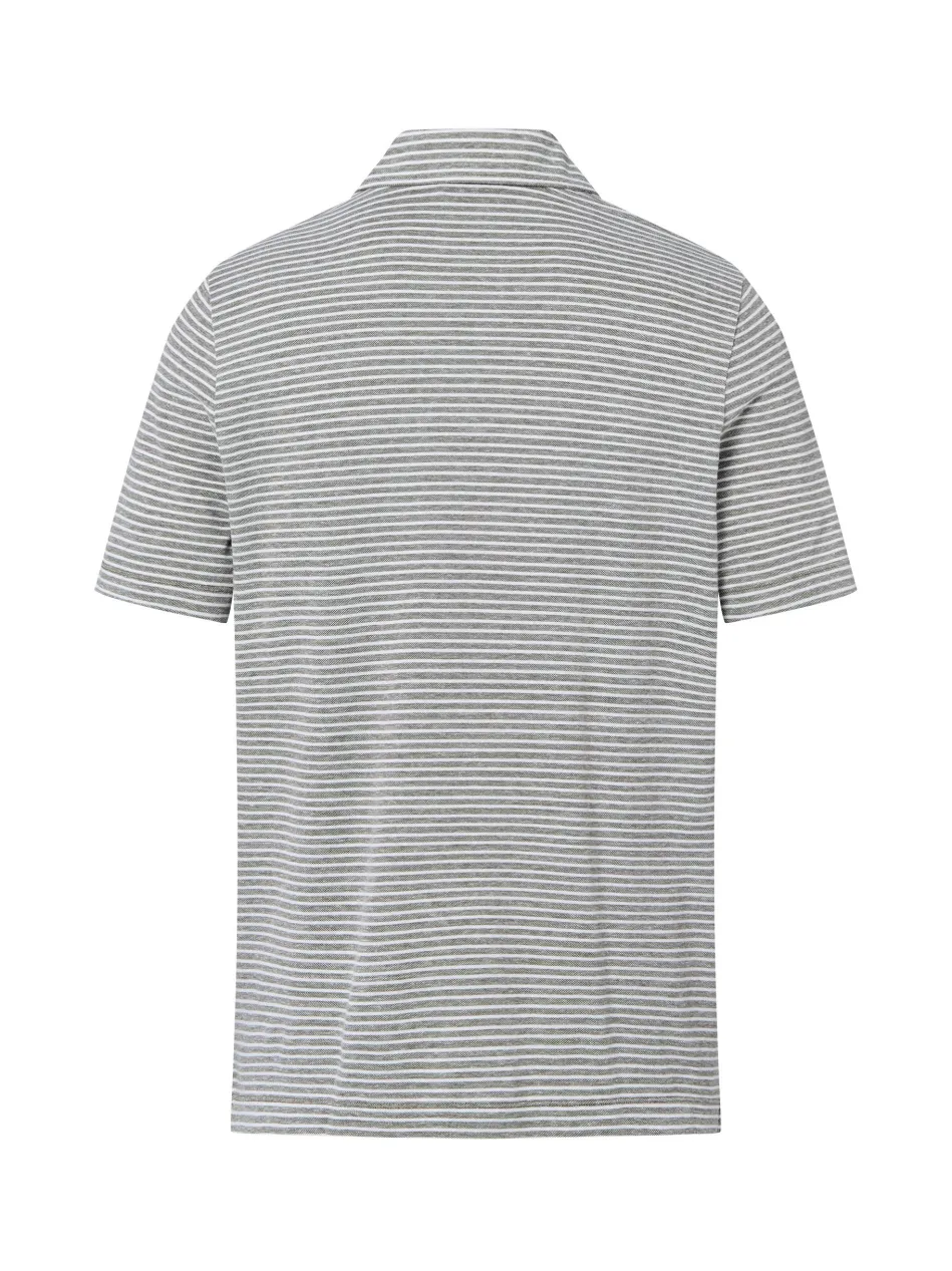 Herren Poloshirt mit Leinen-Anteil