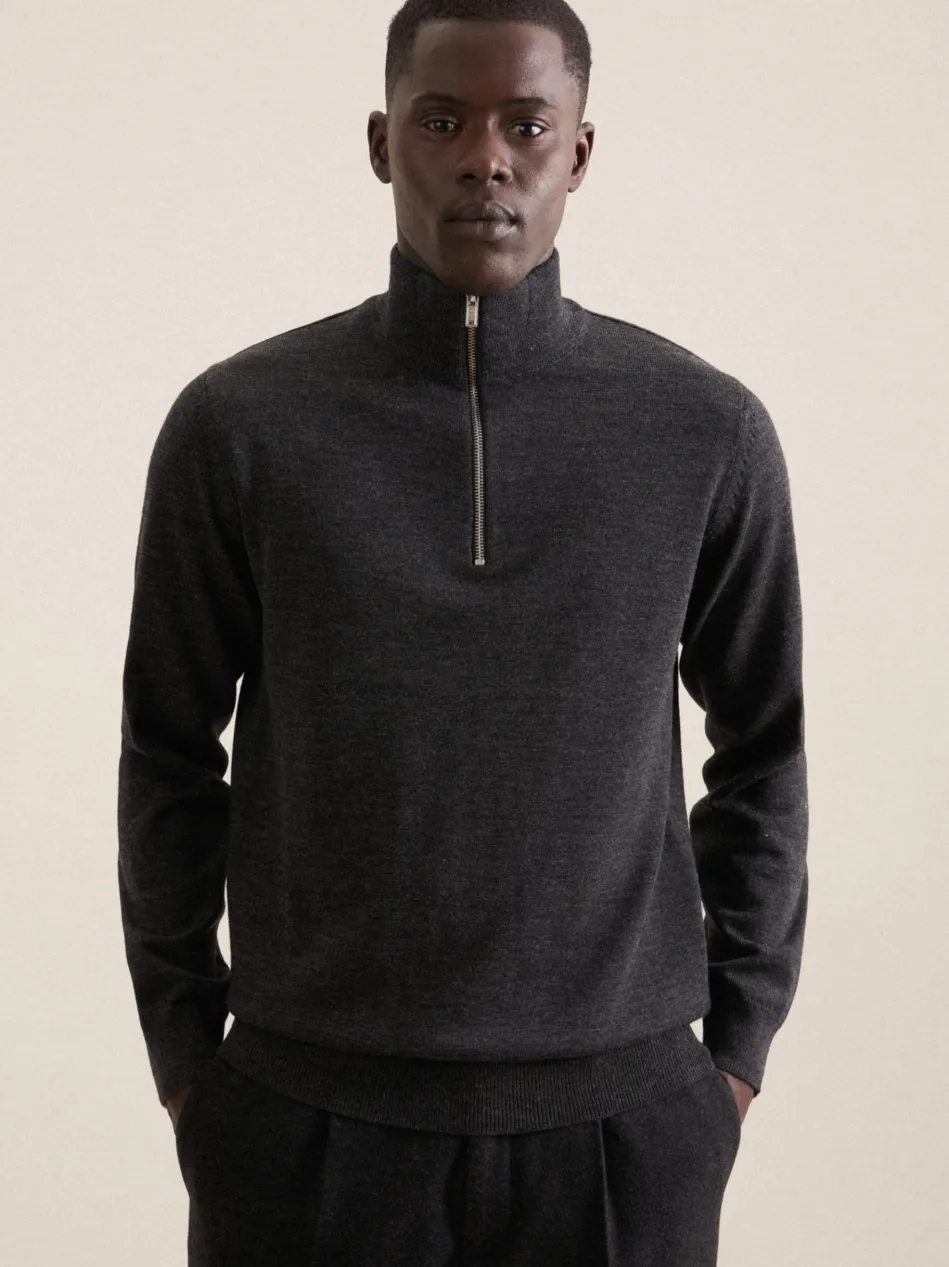 Herren Quarter Zip - Uni