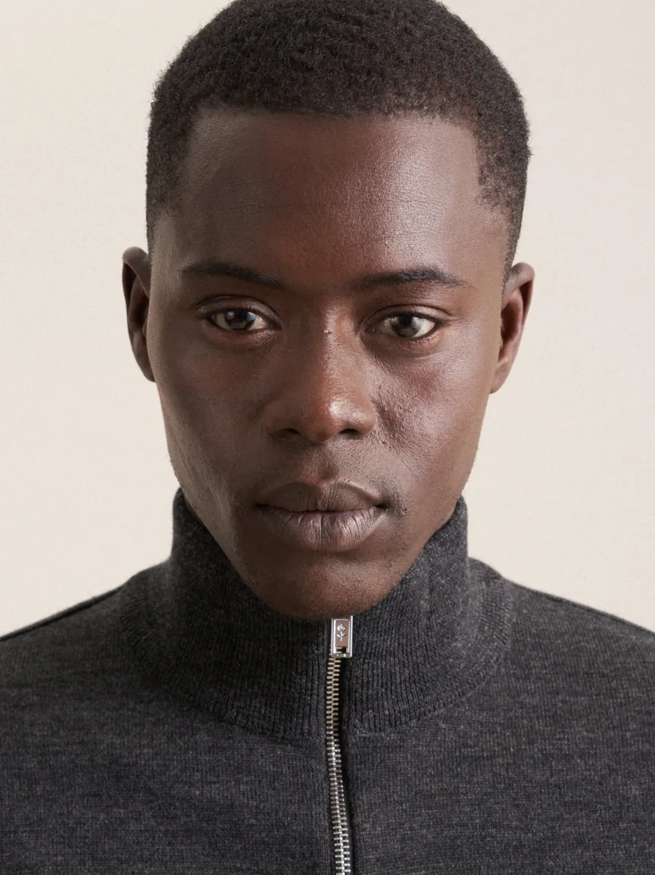 Herren Quarter Zip - Uni