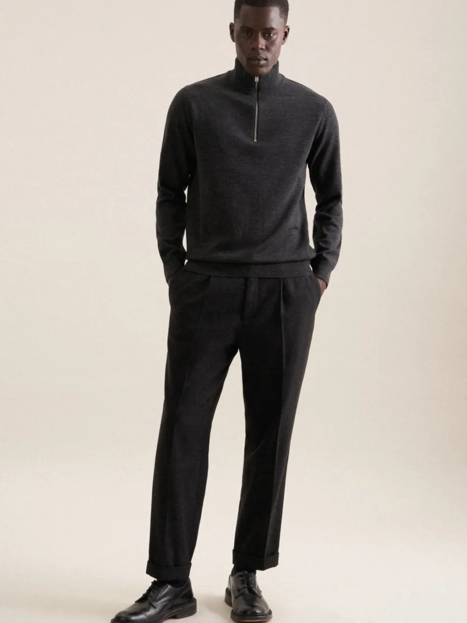 Herren Quarter Zip - Uni