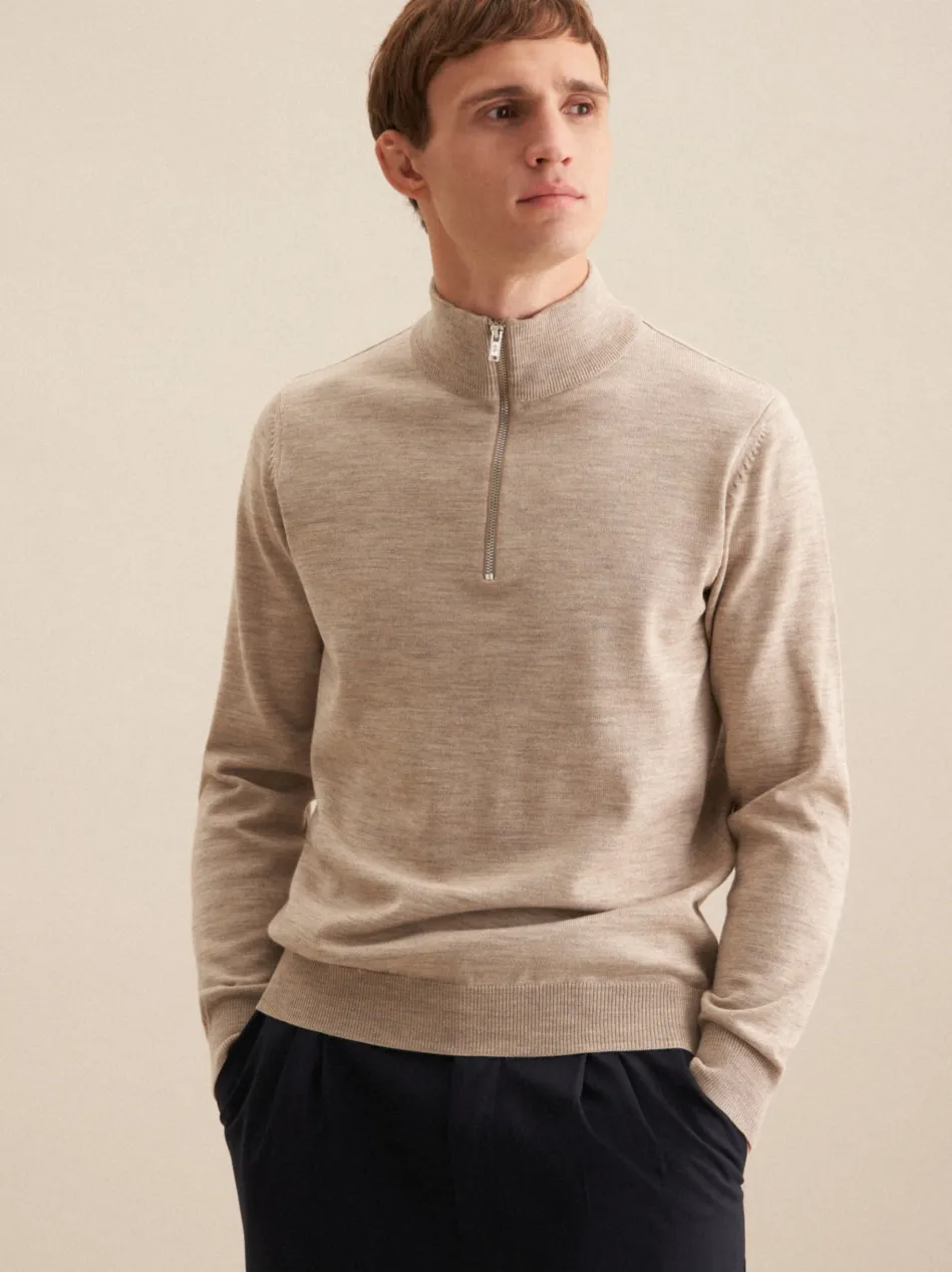 Herren Quarter Zip - Uni