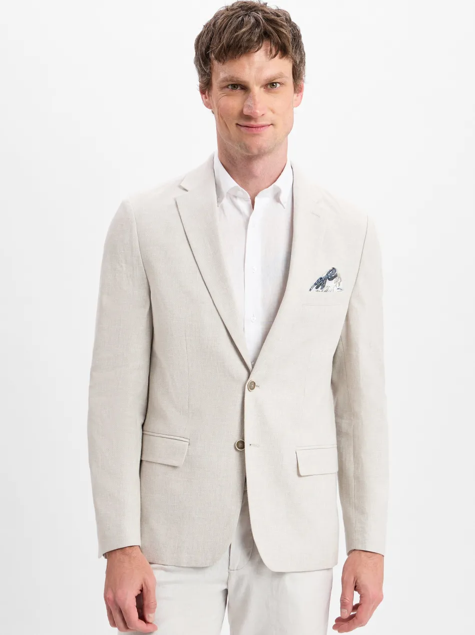 Herren Sakko mit Leinenanteil