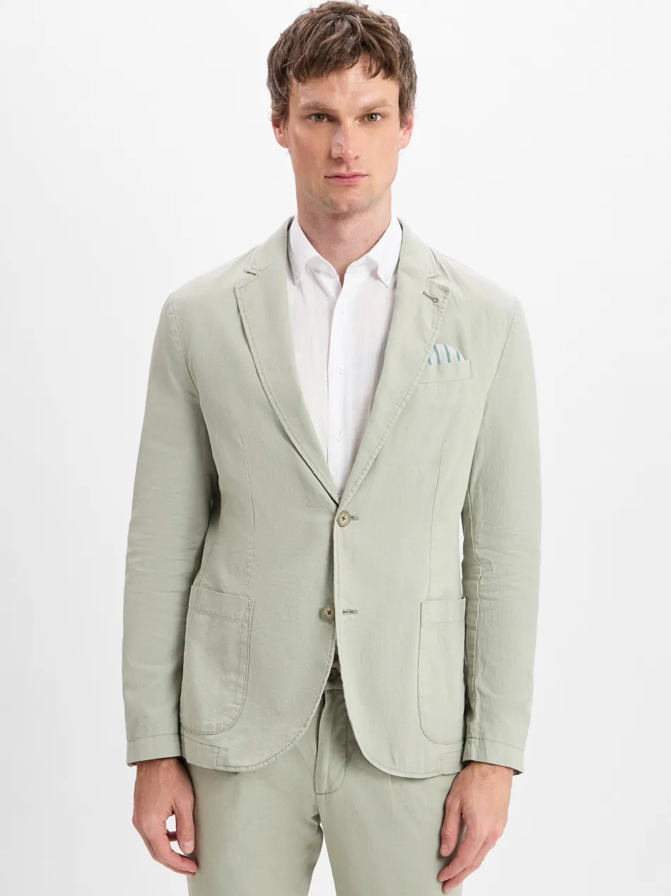 Herren Sakko mit Leinenanteil