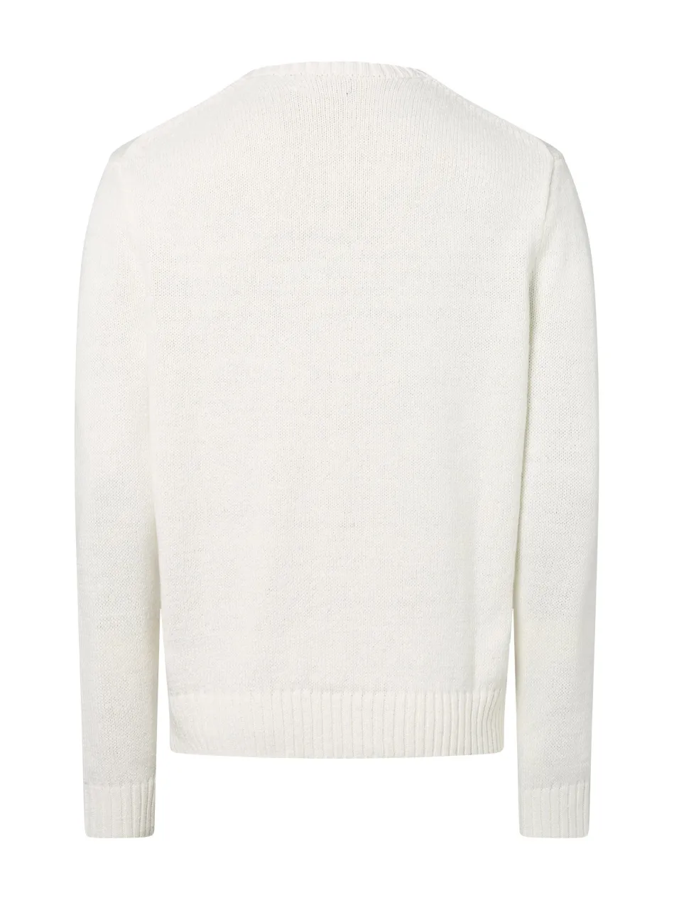 Herren Strickpullover mit Leinen-Anteil